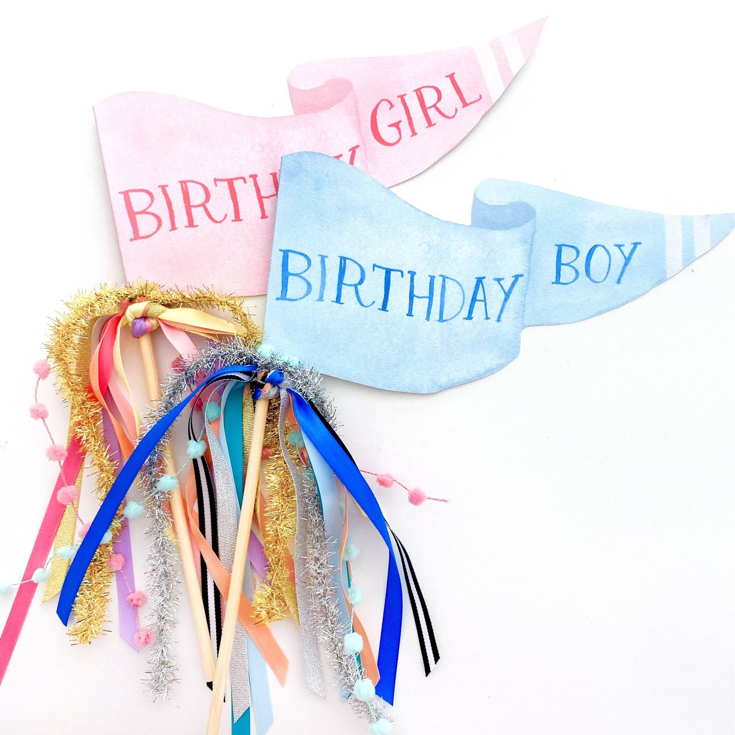 Birthday Boy Party Pennant - Magnolia BabyParty Supplies