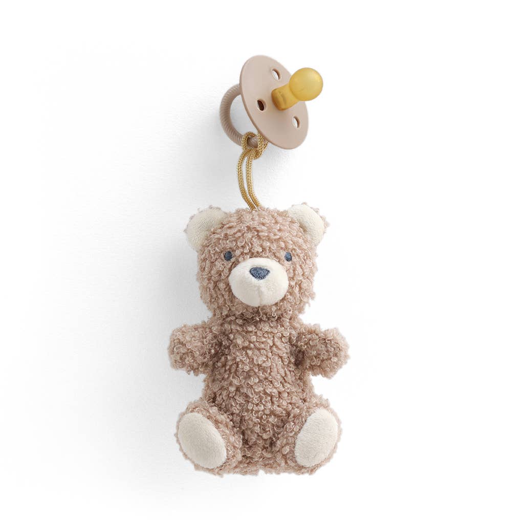 Bitzy Pal Natural Rubber Pacifier & Plush Bear - Magnolia BabyPacifiers & Clips