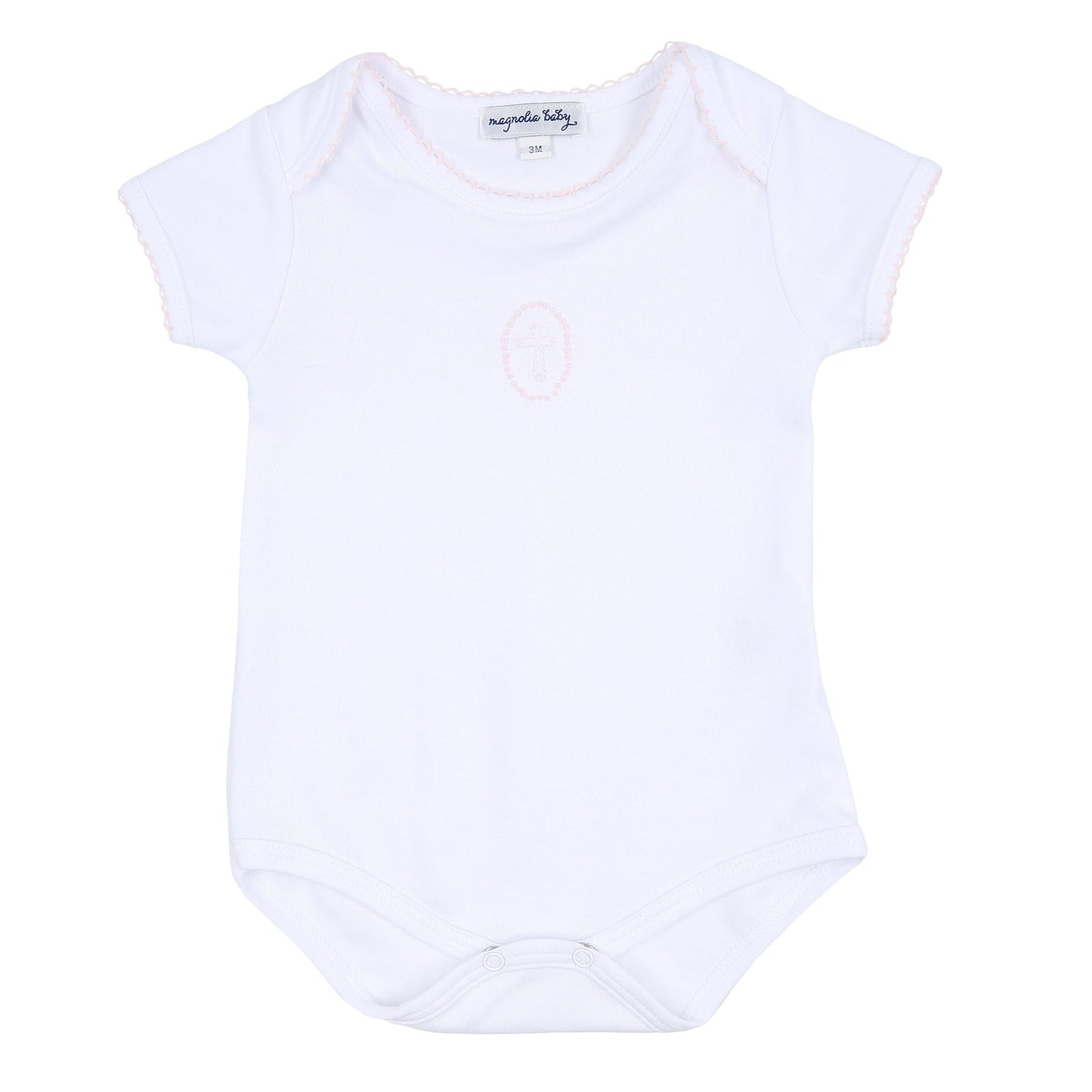 Blessed Embroidered Bodysuit - Pink - Magnolia Baby Girl