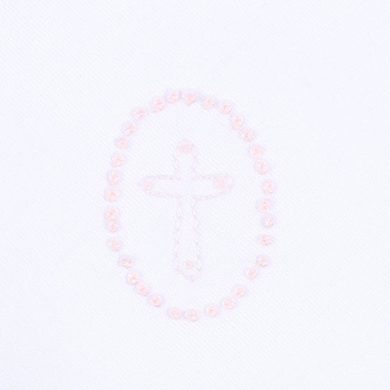 Blessed Embroidered Burp Cloth - Pink - Magnolia BabyBurp Cloth