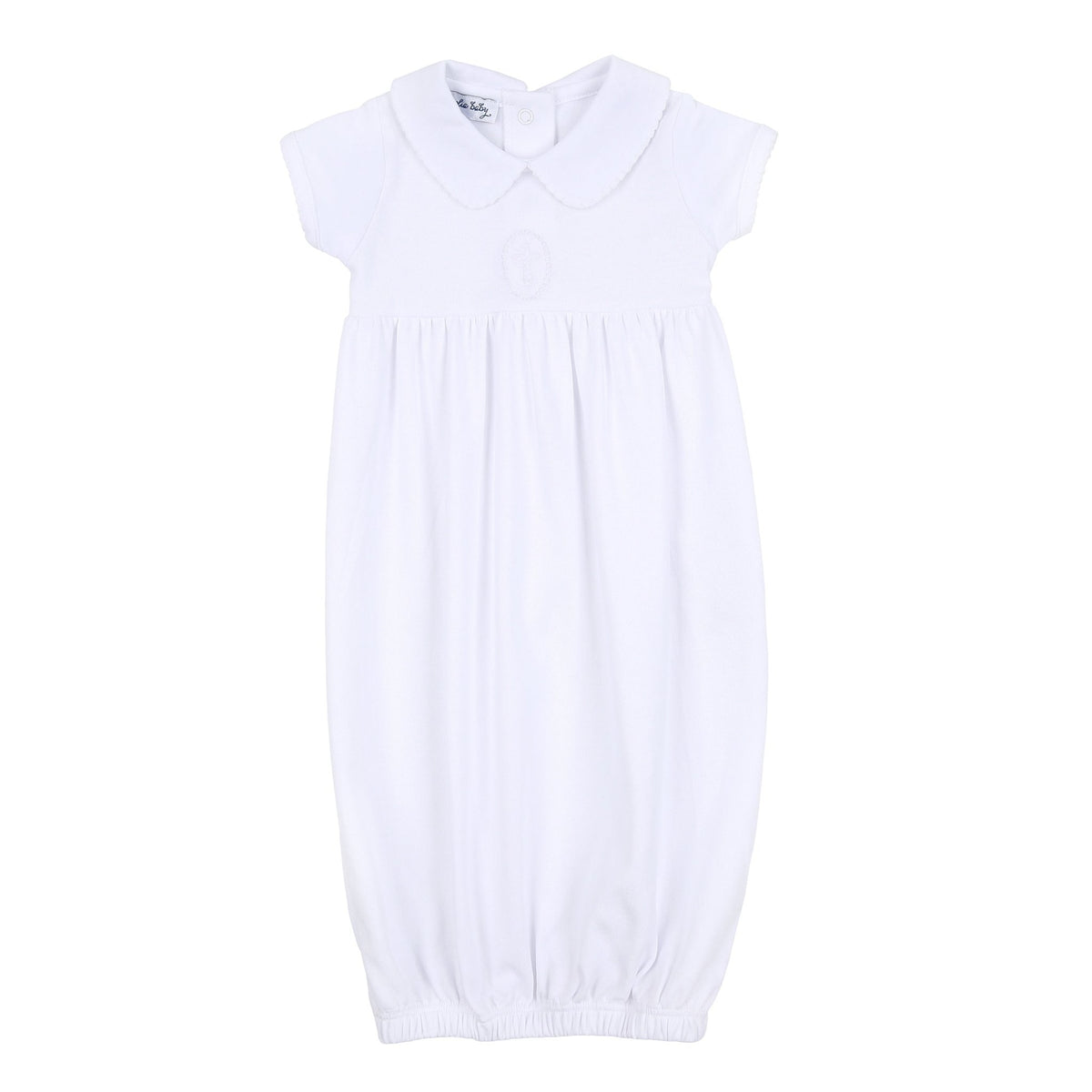 Blessed Gathered Collared Gown | White main image 1