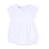Blessed Embroidered Girl Bubble - White - Magnolia BabyBubble