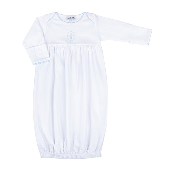 Blessed Embroidered Gown - Blue - Magnolia BabyGown