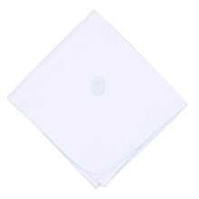  Blessed Embroidered Receiving Blanket - Blue - Magnolia BabyReceiving Blanket
