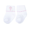Blessed Embroidered Socks - Pink - Magnolia BabySocks