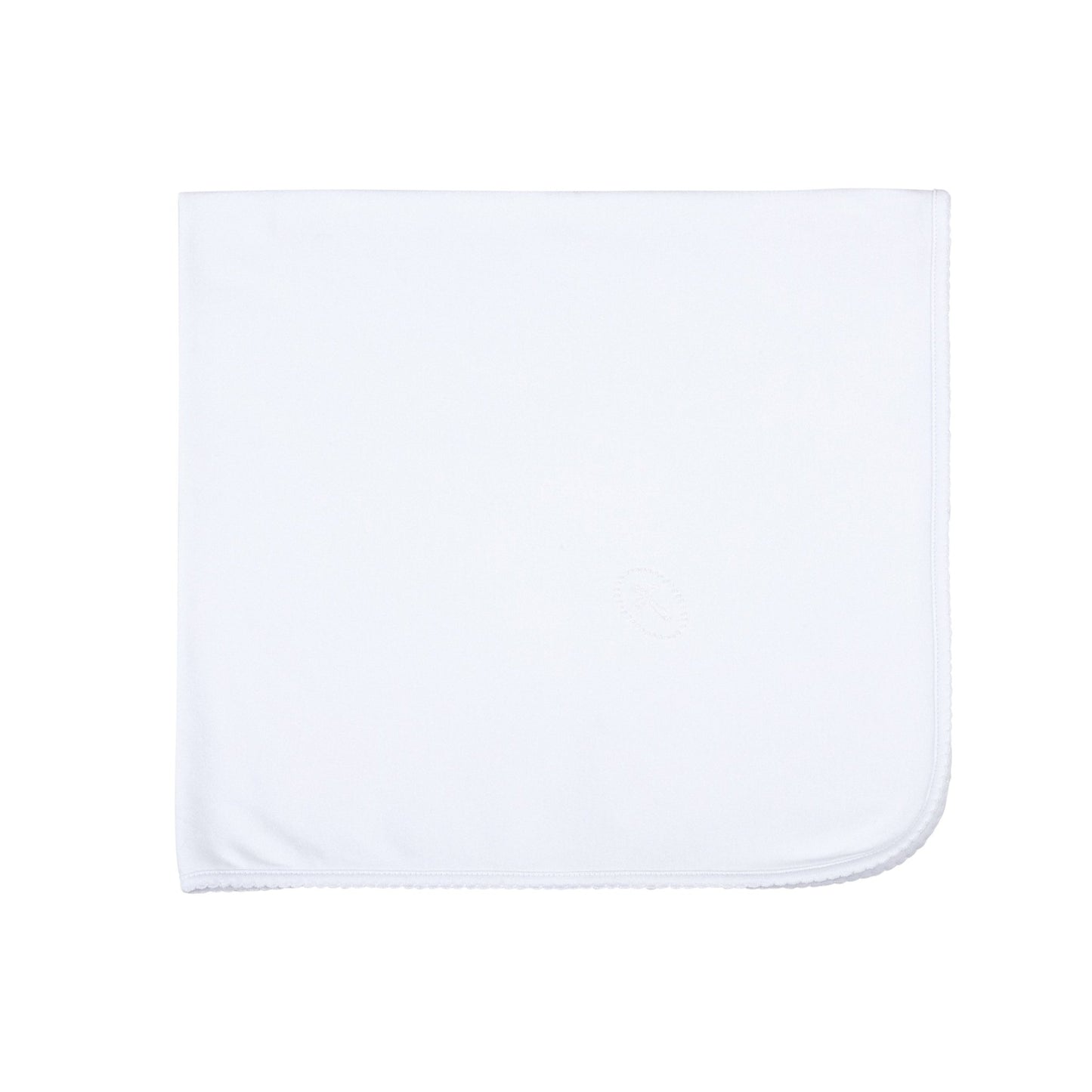 Blessed Embroidered Receiving Blanket - White - Magnolia Baby Unisex