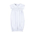 Blessed Smocked Girl Short Sleeve Gown - White - Magnolia Baby Girl