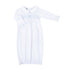 Blessed Smocked Long Sleeve Gown - Blue - Magnolia Baby Unisex