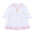 Boo Crew! Applique Collared Long Sleeve Dress - Pink - Magnolia BabyDress