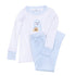 Boo Crew! Applique Long Pajamas - Light Blue - Magnolia BabyLong Pajamas