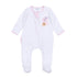 Boo Crew! Applique Ruffle Zip Footie - Pink - Magnolia BabyFootie
