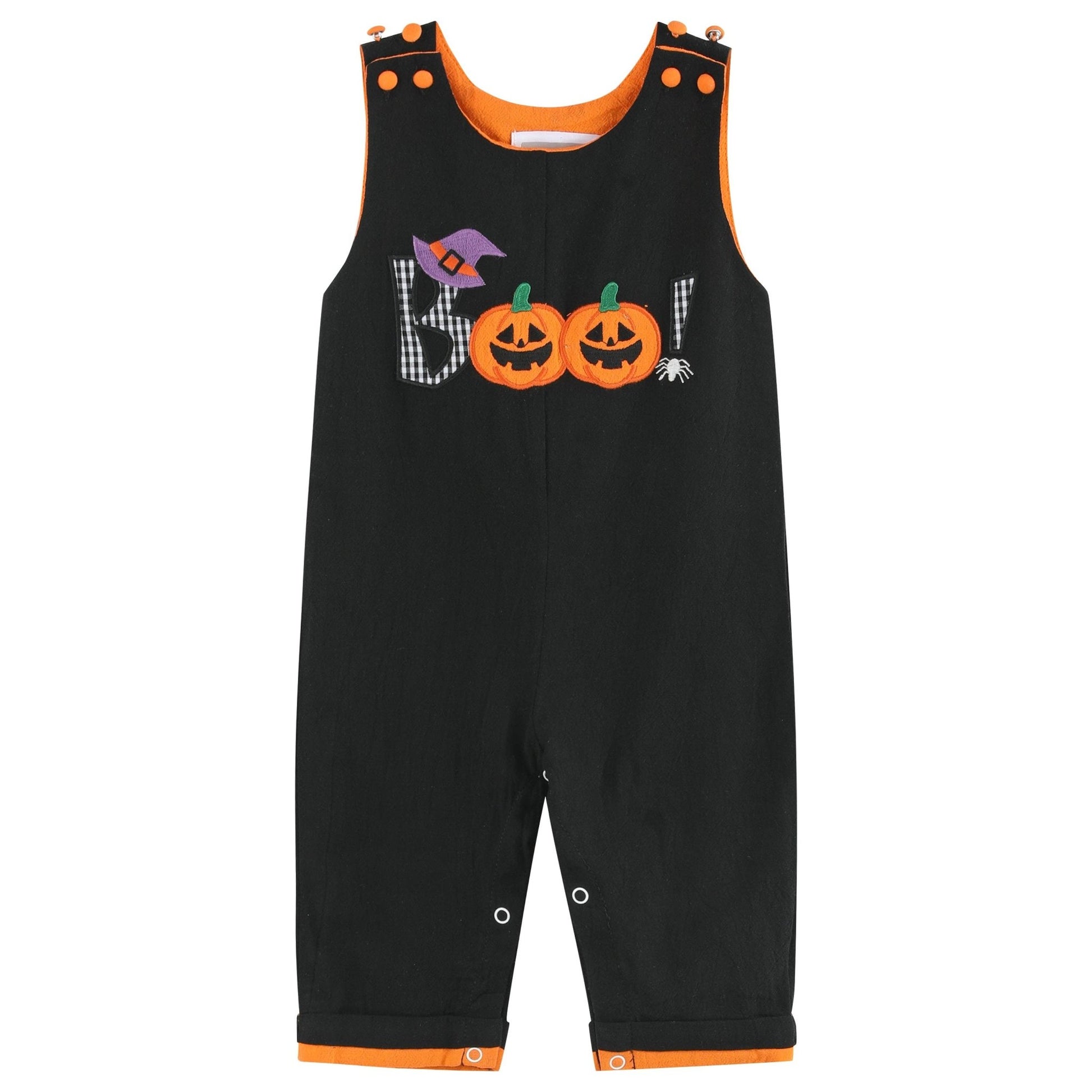 Boo Halloween Overalls - Magnolia BabyOveralls
