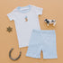 Boots and Blooms Short Pajamas - Light Blue - Luna and ArloShort Pajamas