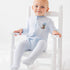 Boots and Blooms Zip Footie - Light Blue - Luna and ArloFootie
