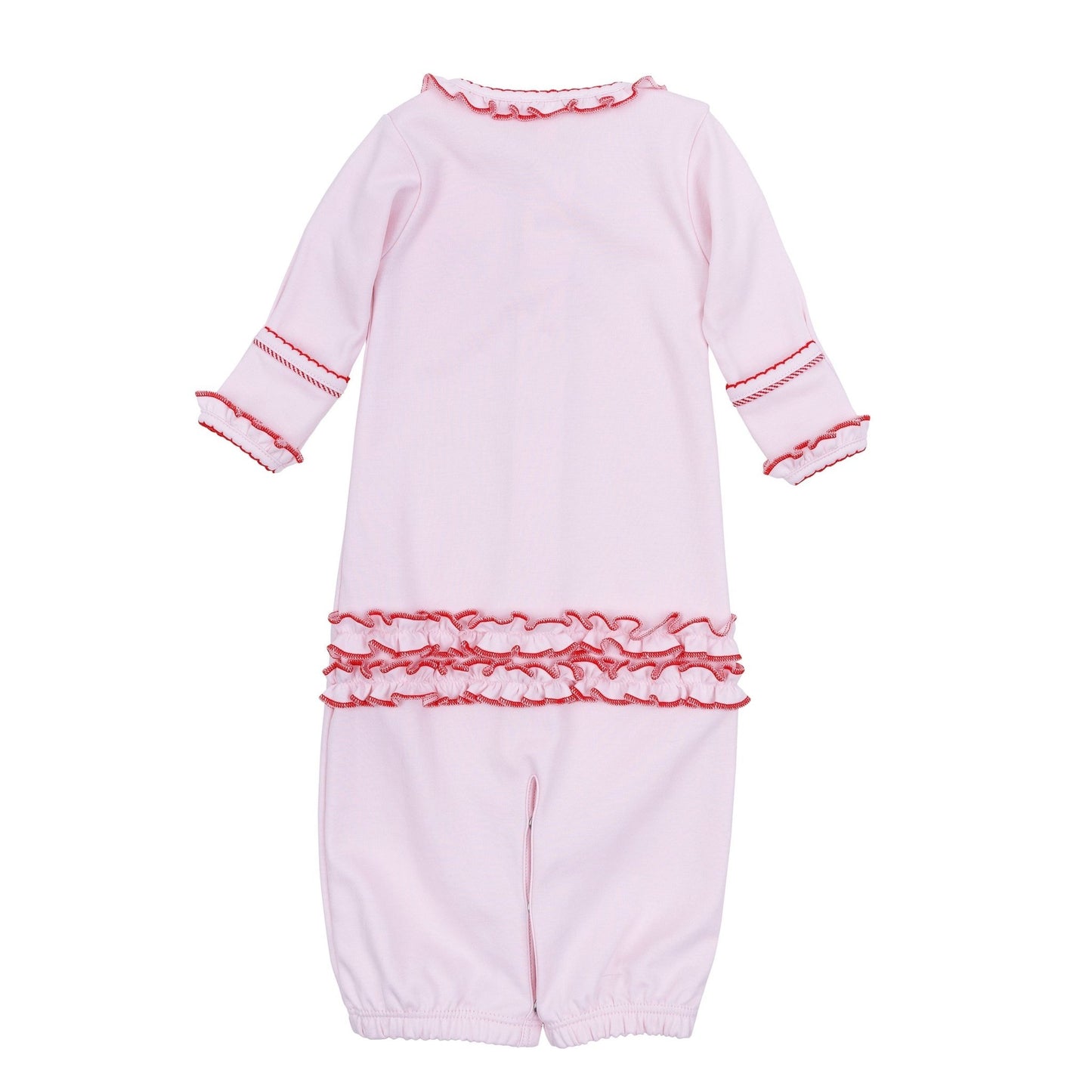 Candy Cane Lane Embroidered Ruffle Converter - Magnolia BabyConverter Gown