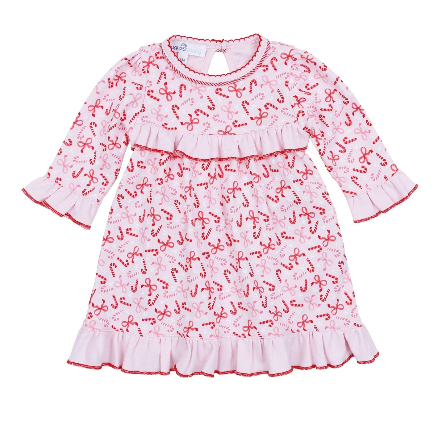 Candy Cane Lane Print Dress - Magnolia BabyDress