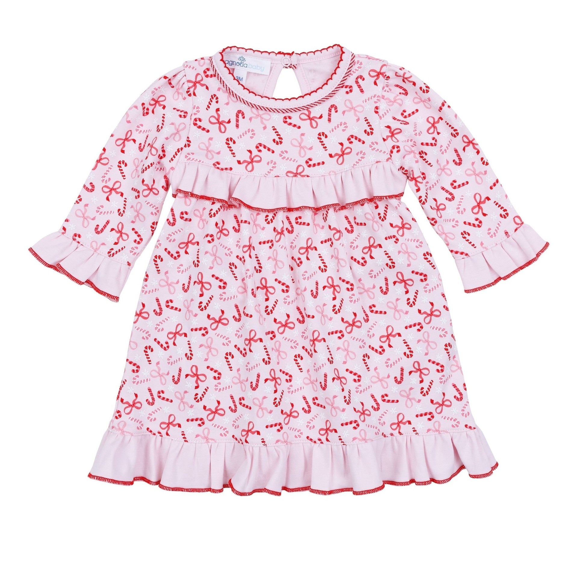 Candy Cane Lane Print Dress - Magnolia BabyDress