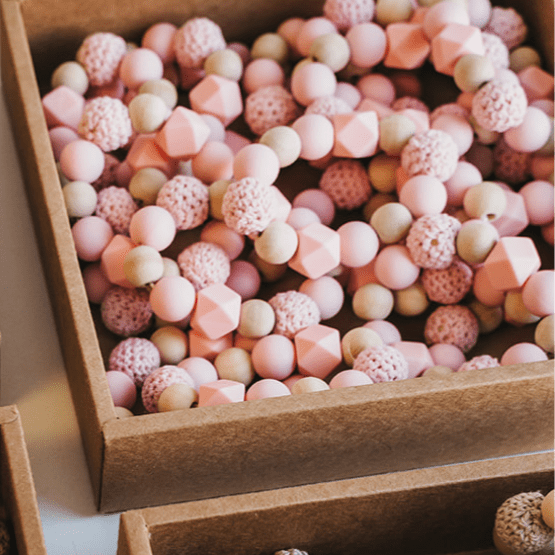 Chewable Teething Ring - Pink - Magnolia BabyTeether
