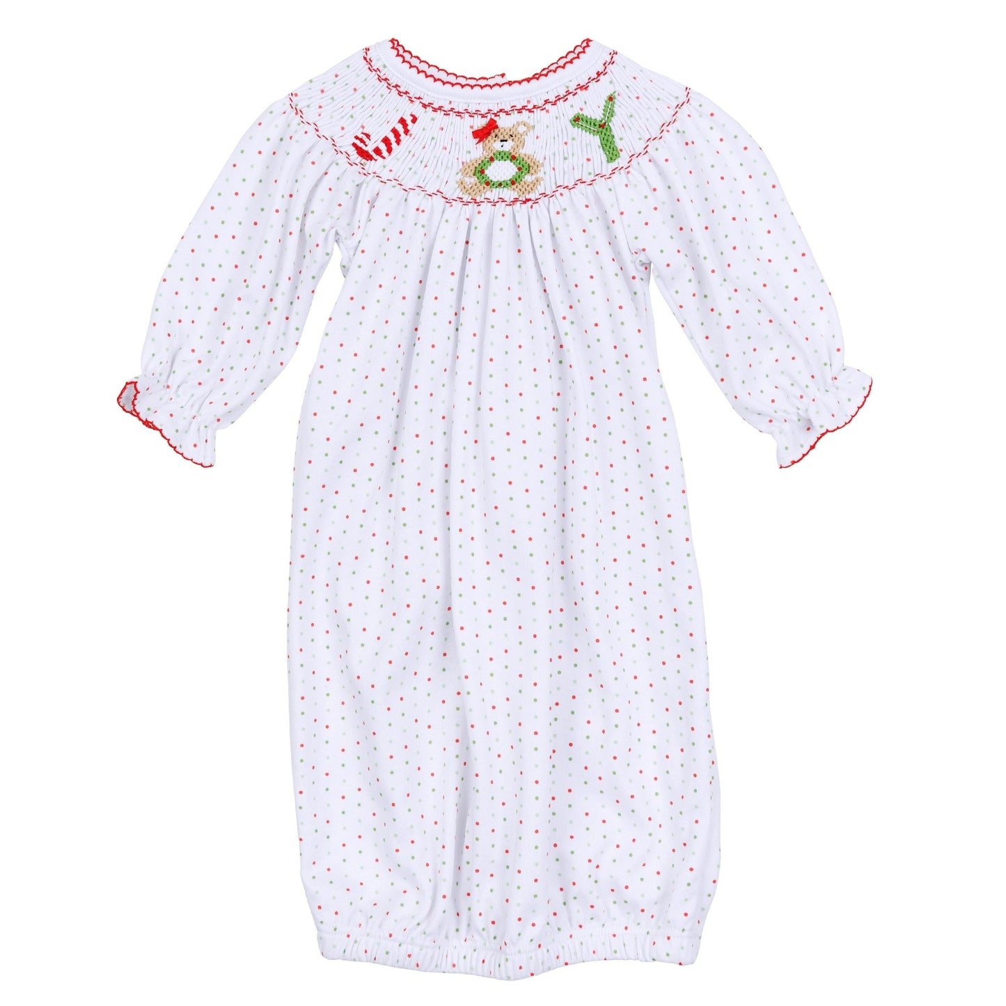 Christmas Joy Classics Bishop Gown - Red Girl - Magnolia BabyGown