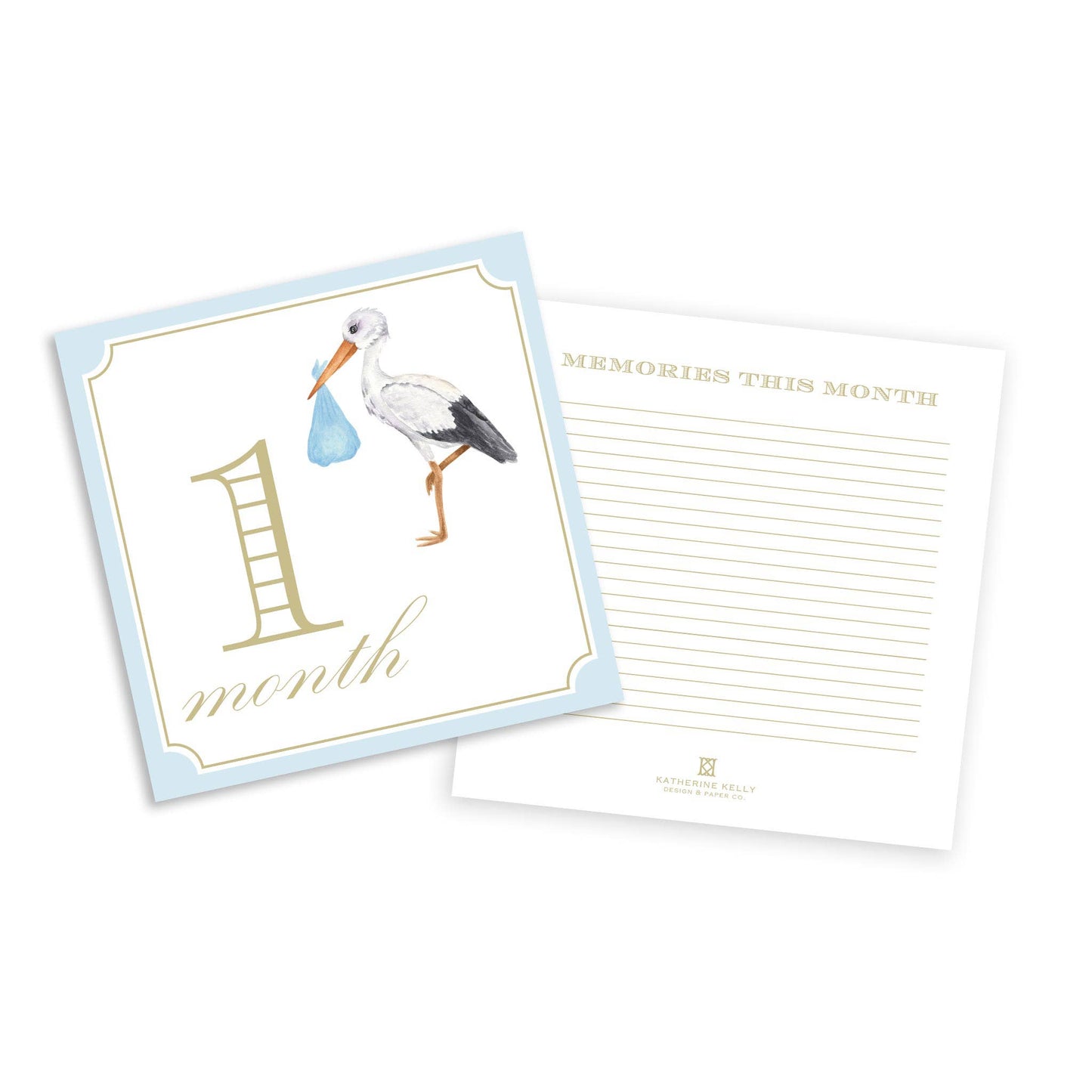Classic Boy Milestone Cards - Magnolia BabyStationery