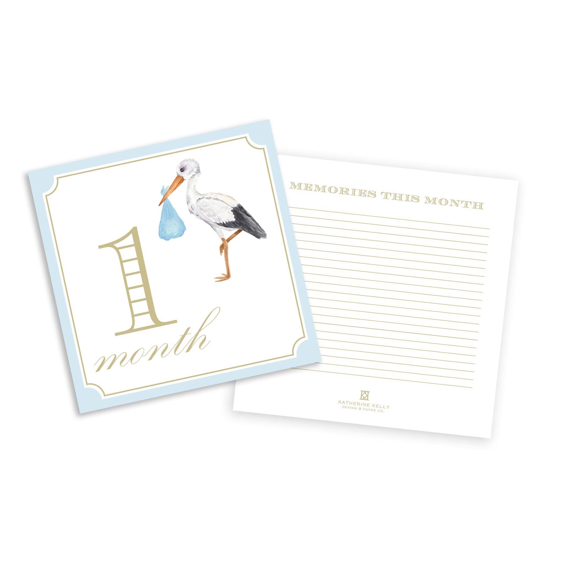 Classic Boy Milestone Cards - Magnolia BabyStationery