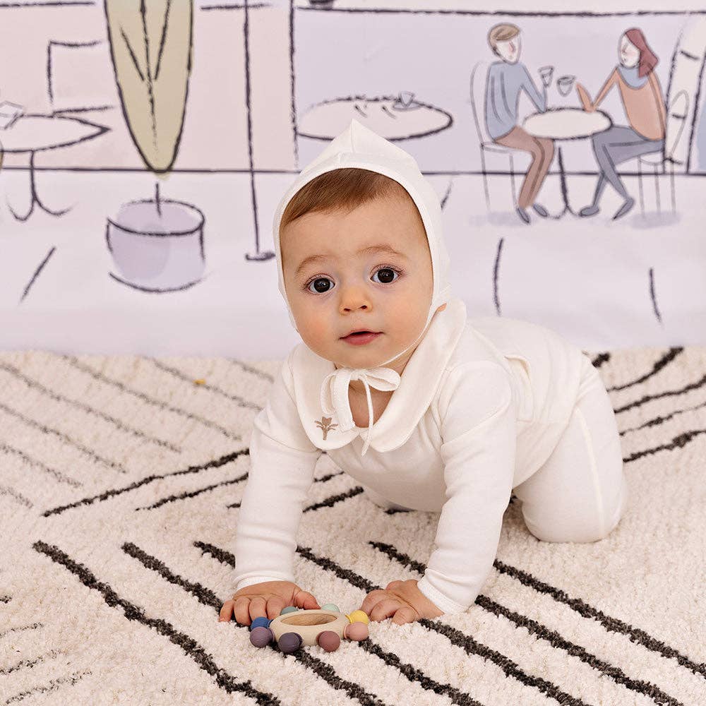 Classy Collar Footie - Magnolia BabyFootie