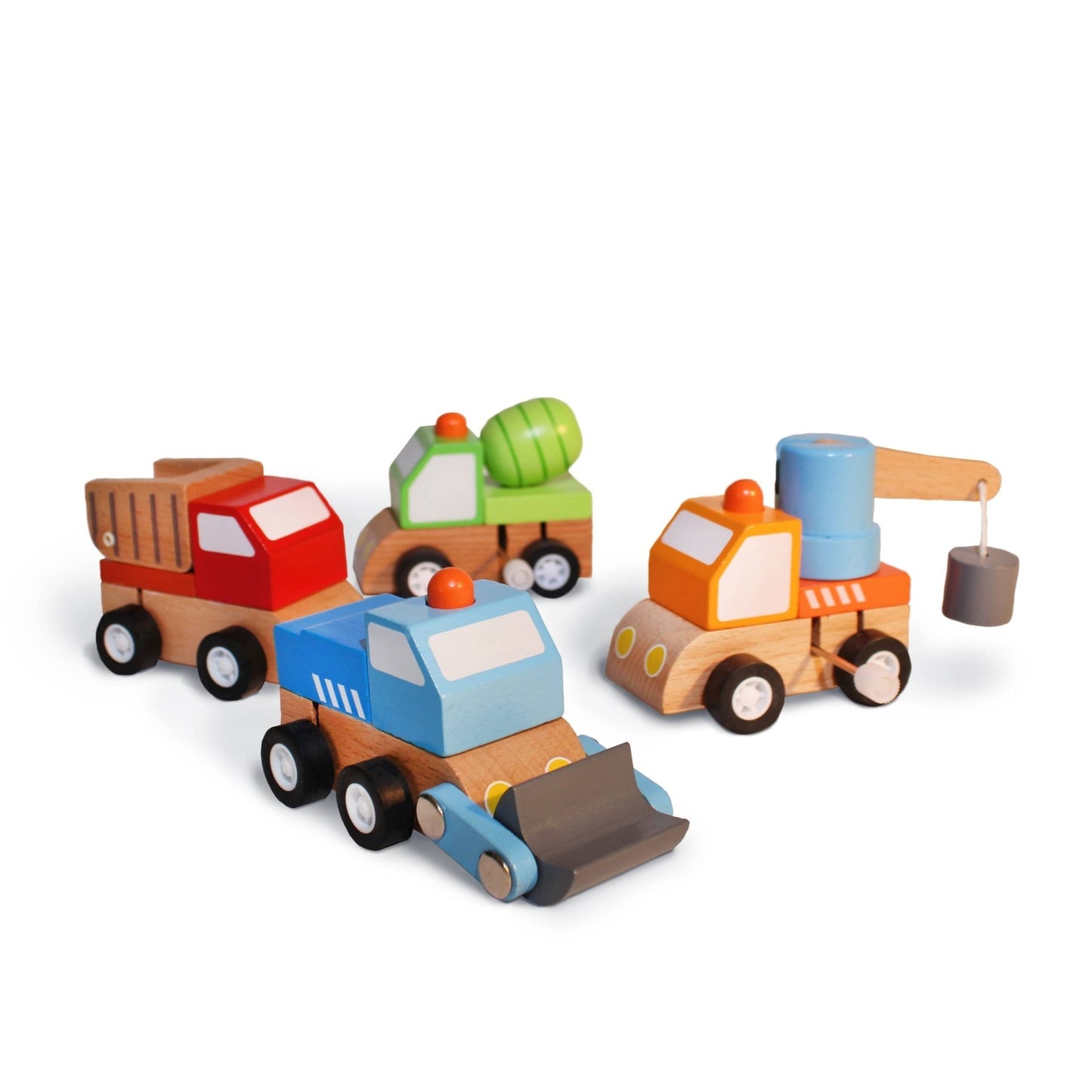 Construction Truck Wind - ups - Magnolia BabyWooden Toy