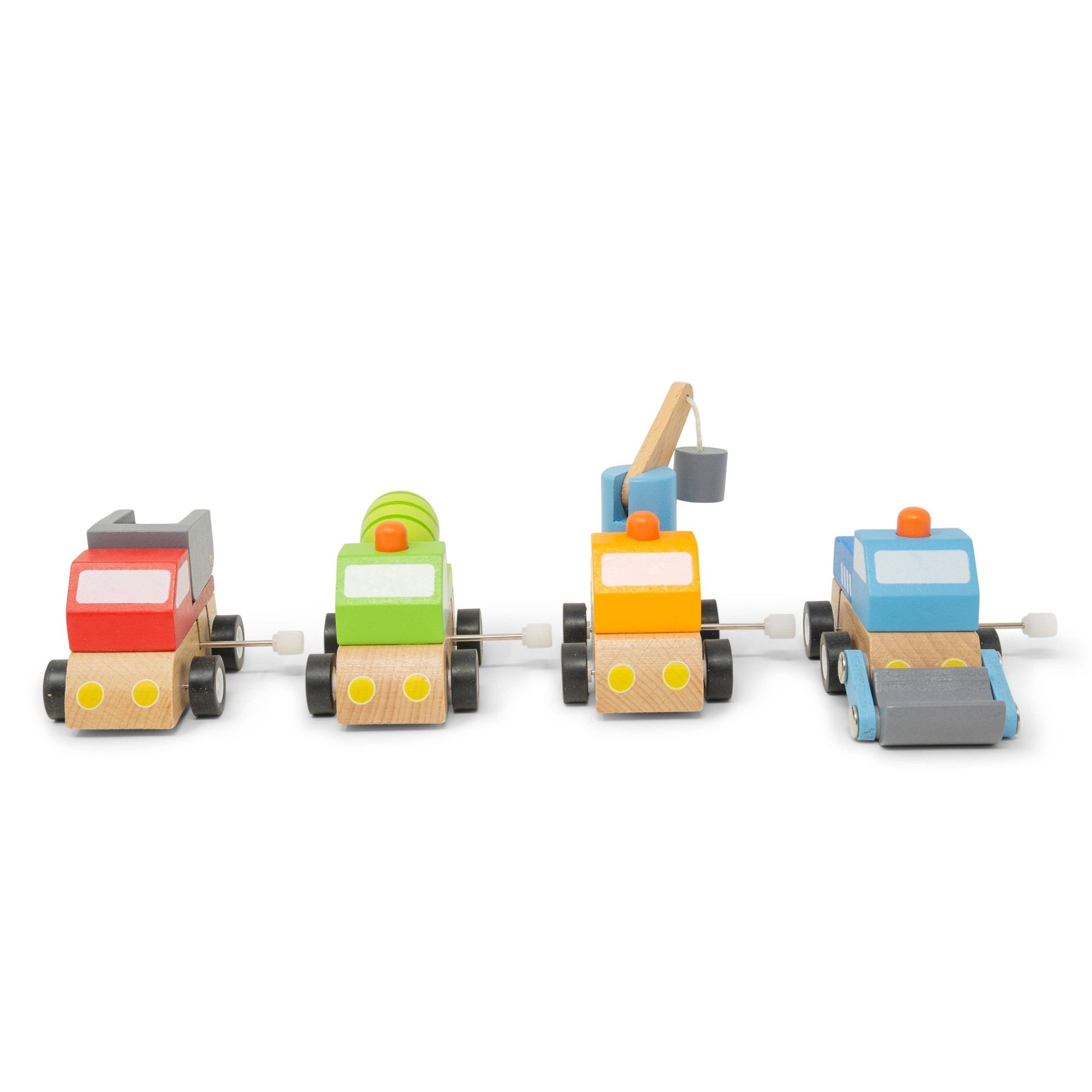 Construction Truck Wind - ups - Magnolia BabyWooden Toy