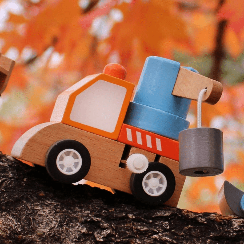 Construction Truck Wind - ups - Magnolia BabyWooden Toy
