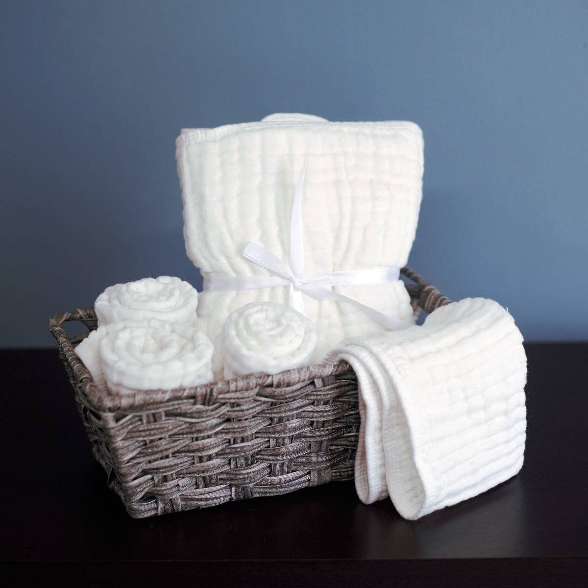 Cotton Muslin Burp Cloths White Pack of 6 - Magnolia BabyBurp Cloth