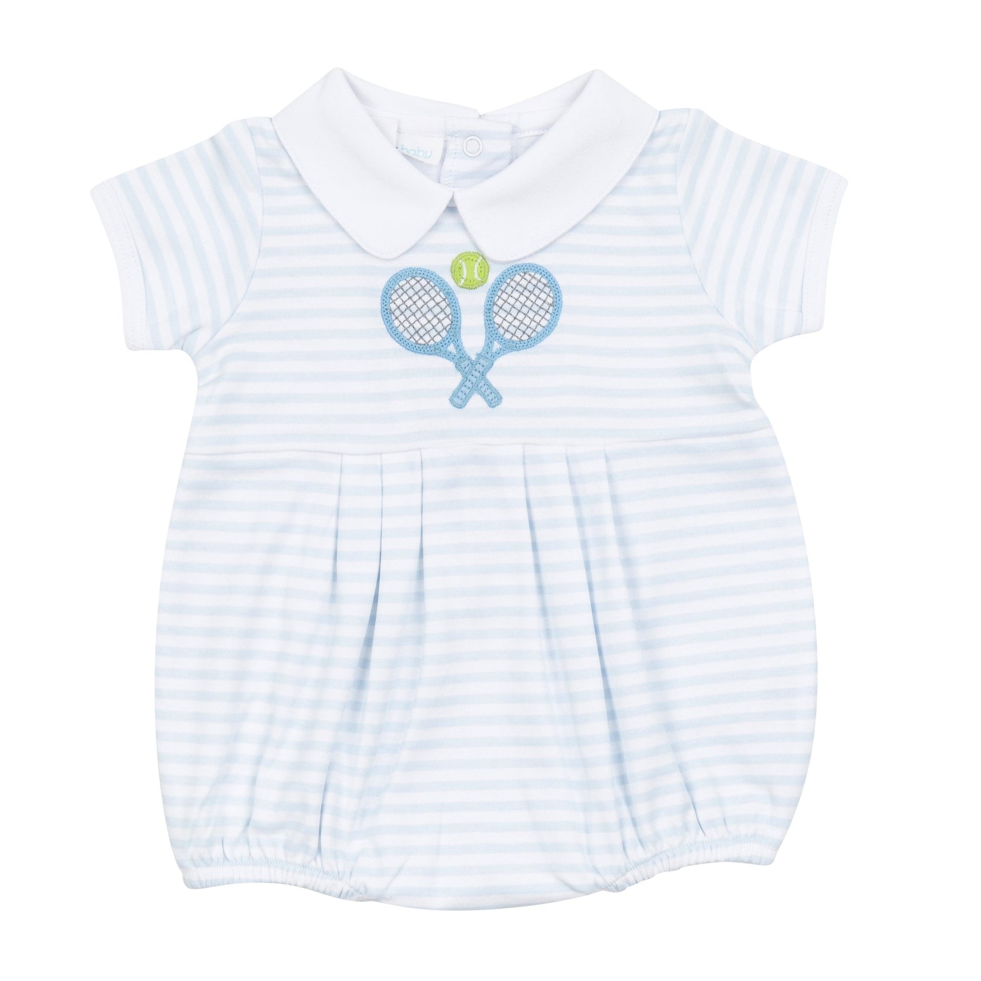 Courtside Cuties Applique Collared Bubble - Light Blue - Magnolia BabyBubble