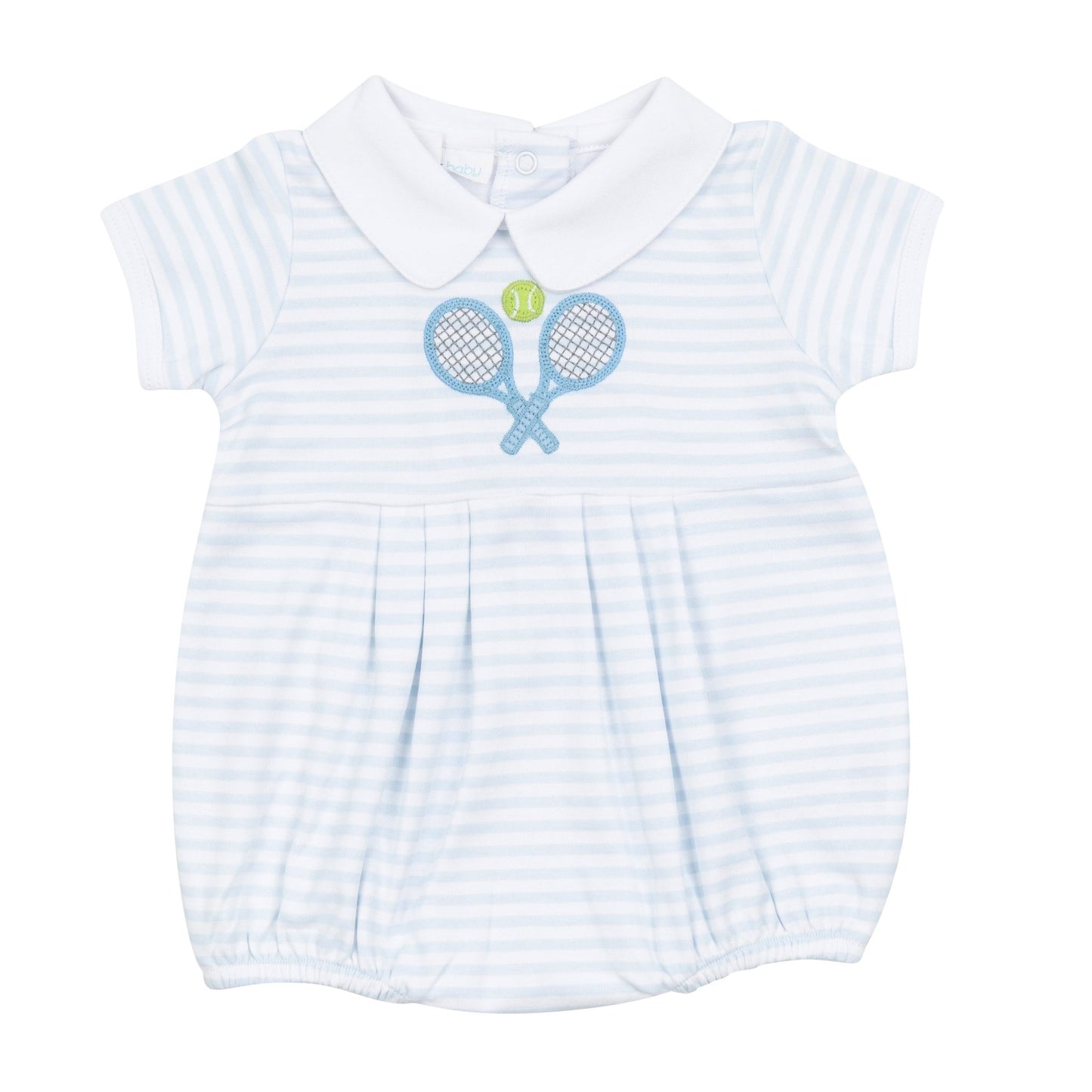 Courtside Cuties Applique Collared Bubble - Light Blue - Magnolia BabyBubble