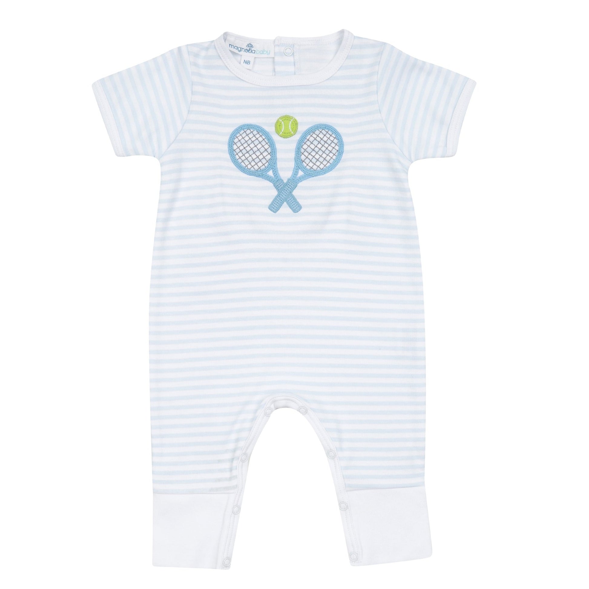 Courtside Cuties Applique Playsuit - Light Blue - Magnolia BabyPlaysuit