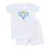 Courtside Cuties Applique Short Pajamas - Light Blue - Magnolia BabyShort Pajamas