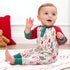 Cozy Christmas Henley Bamboo Romper - Magnolia BabyPlaysuit