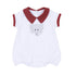 Crimson Cutie Applique Collared Bubble - Crimson Boy - Magnolia BabyBubble