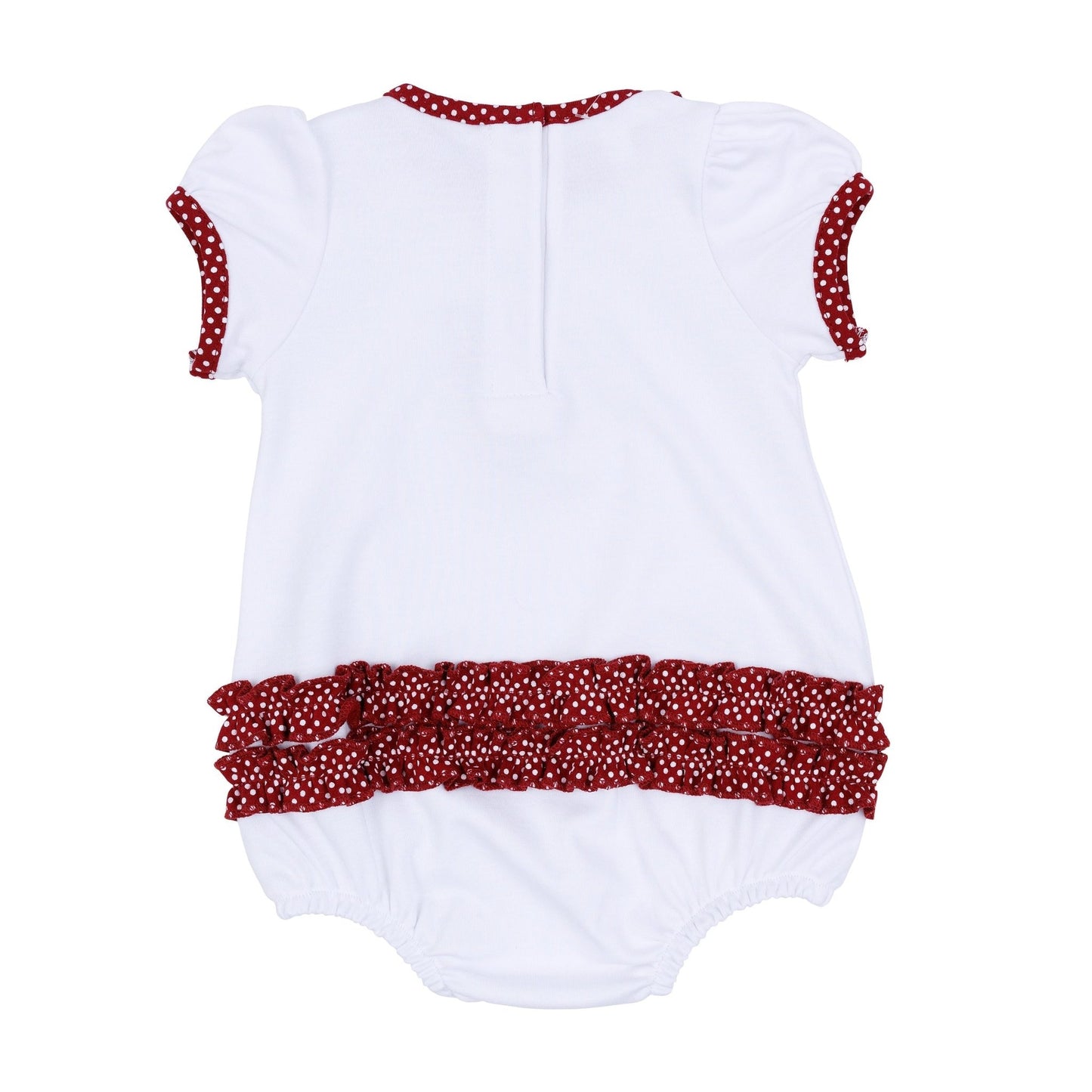 Crimson Cutie Applique Ruffle Bubble - Crimson Girl - Magnolia BabyBubble
