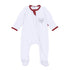 Crimson Cutie Applique Zip Footie - Crimson Boy - Magnolia BabyFootie