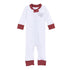Crimson Cutie Applique Zip Pajamas - Crimson Boy - Magnolia BabyZipper Pajamas