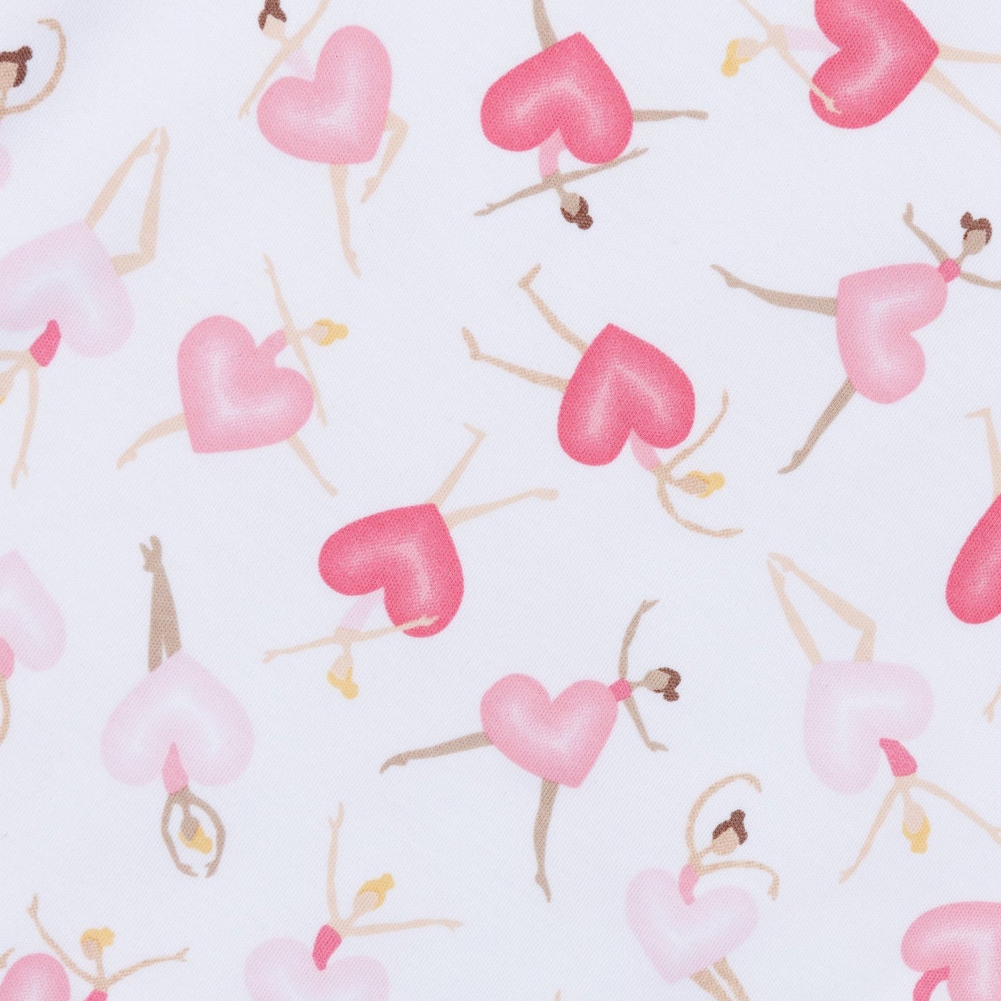 Dancing Hearts Short Sleeve Bubble - Magnolia BabyBubble