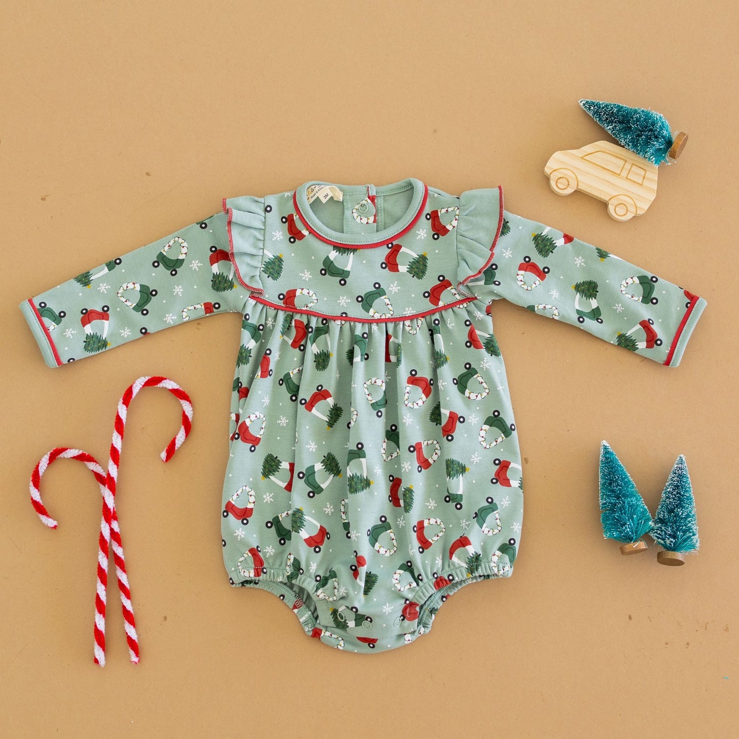 Deck the Wheels Girl Bubble - Magnolia BabyBubble