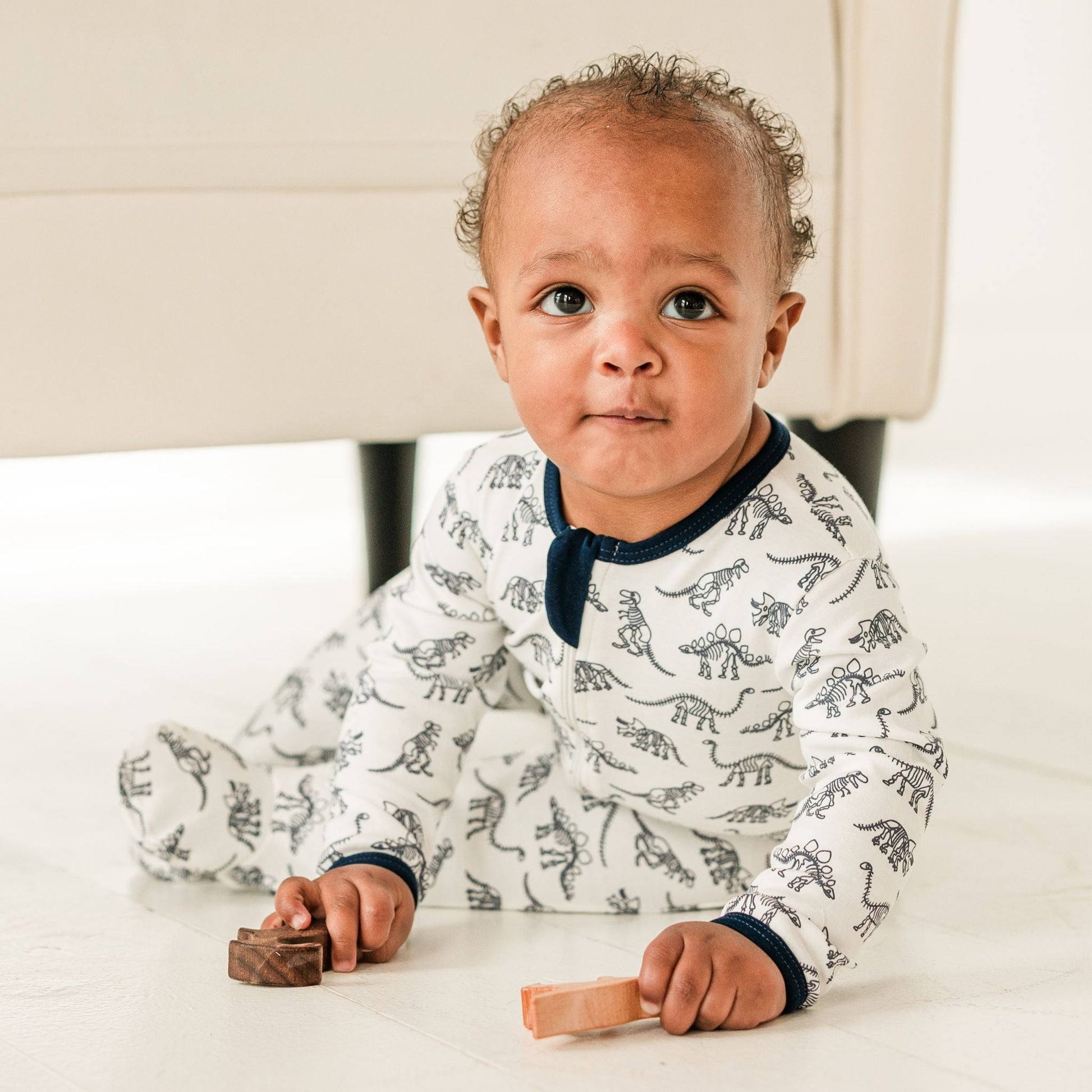 Dino Digs Zip Footie by Luna & Arlo - Luna and ArloFootie