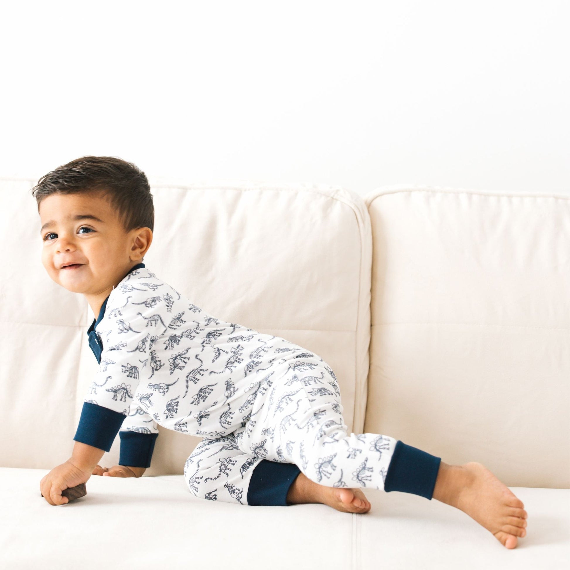 Dino Digs Zip Pajamas by Luna & Arlo - Luna and ArloZipper Pajamas