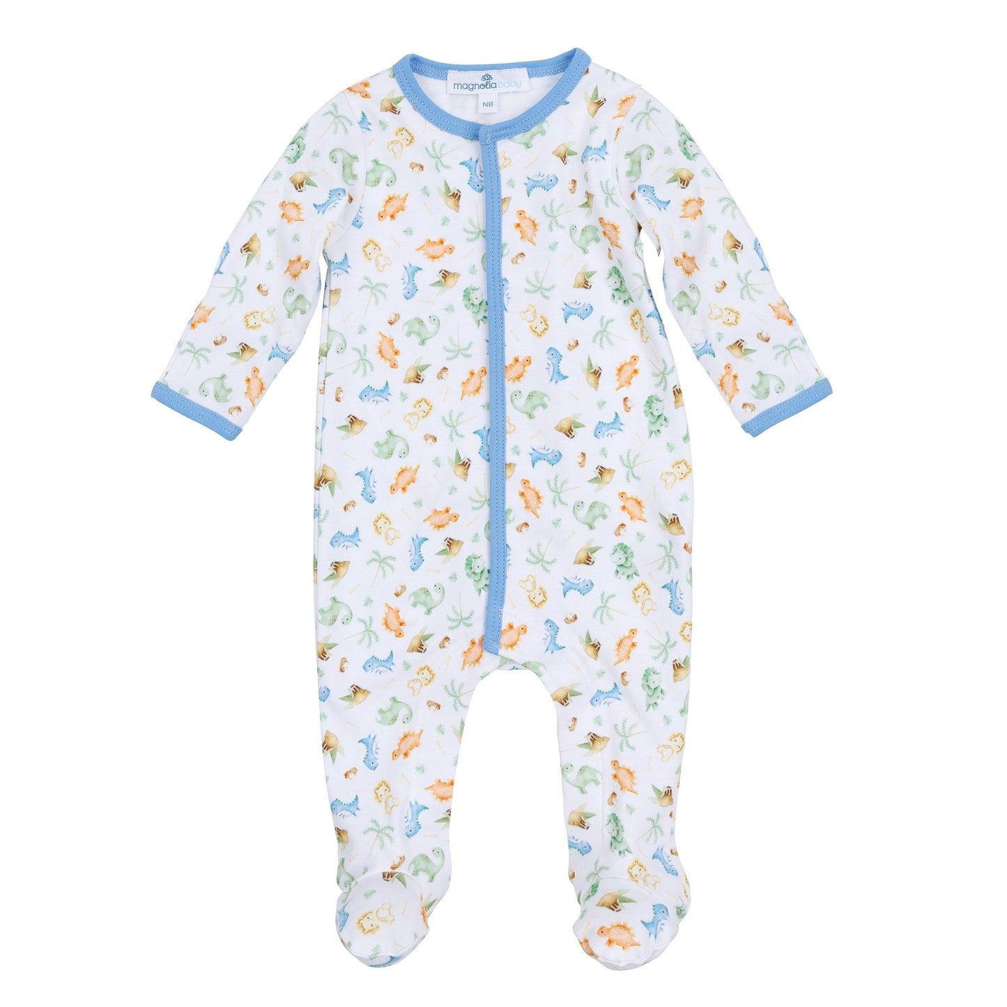Dino - Land Print Footie - Magnolia BabyFootie