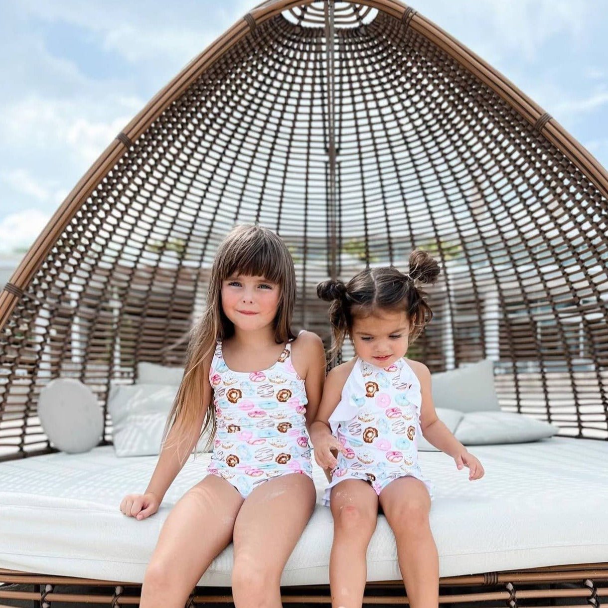 Donut Halter Swimsuit with Ruffle - Magnolia BabySwimsuit