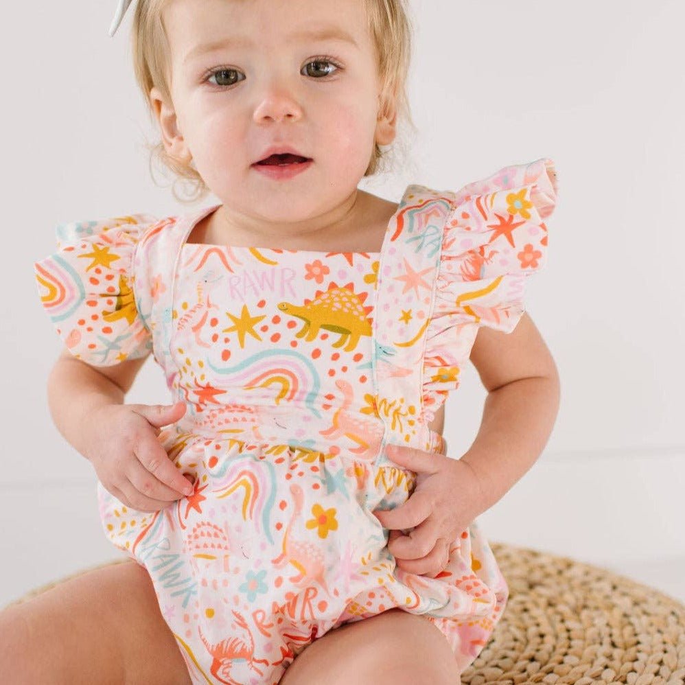 Dreamy Dino Emmy Romper - Magnolia BabyBubble
