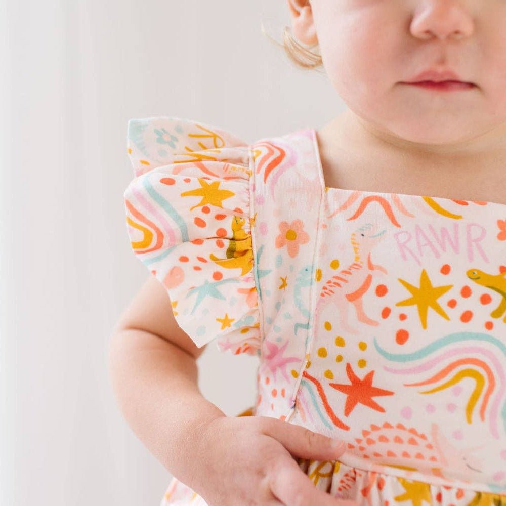 Dreamy Dino Emmy Romper - Magnolia BabyBubble