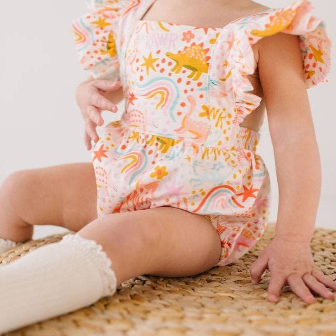 Dreamy Dino Emmy Romper - Magnolia BabyBubble