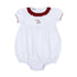 Elephant Football Classics Embroidered Girl Bubble - Magnolia BabyBubble