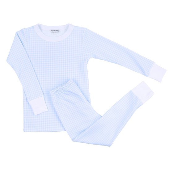 Emma and Aedan Blue Long Pajama - Magnolia BabyLong Pajamas